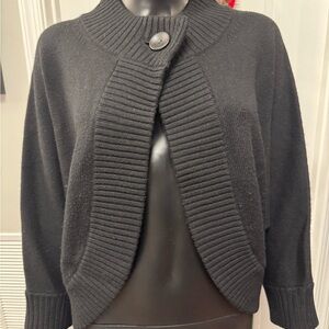 Banana Republic Black Ribbed Cardigan